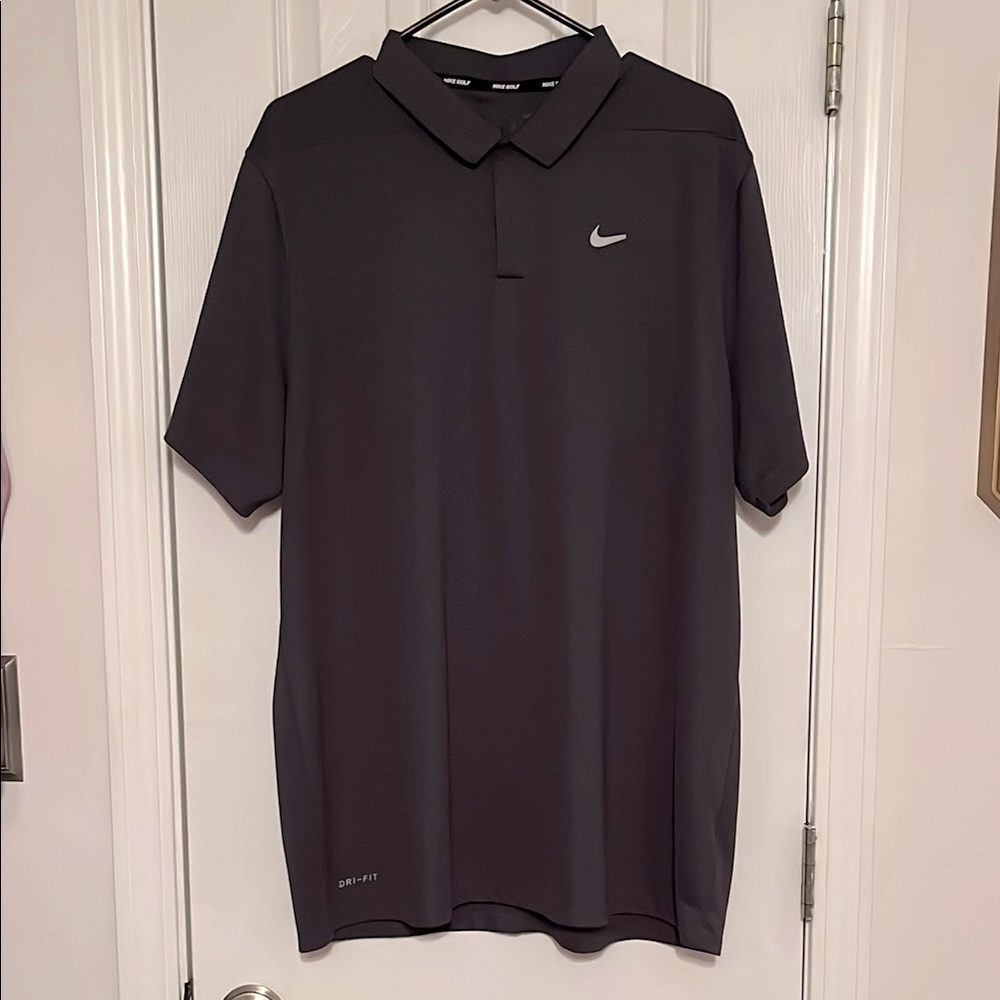 Nike Charcoal Athletic Golf Polo Shirt